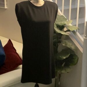 Rachel Zoe Black Sheath Mini Dress with shoulder pads - size S